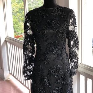 Custom-made black cocktail dress